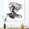 Designart - Portrait of African American Woman XII - Modern Canvas Wall Art Print